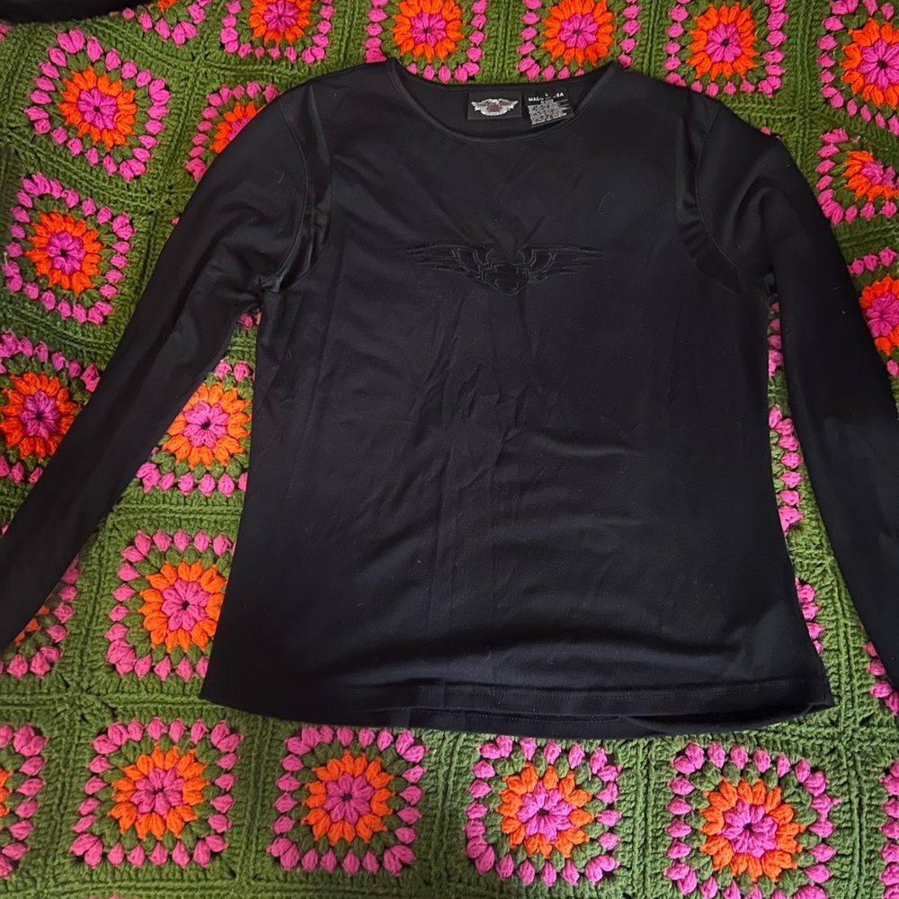 Harley-Davidson Black Long Sleeve Women's Tee